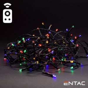 Luzes de Natal 50 LED Multicor Comando IR a pilhas 5m - (ECL-IR-50MC)