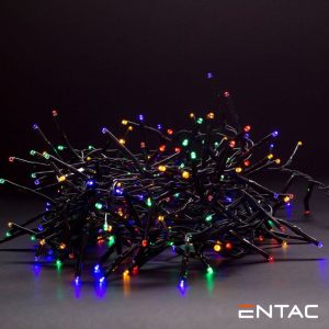 Luzes de Natal 400 Mini LED 5mm Multicor 8m ENTAC - (ECL-M400MC)