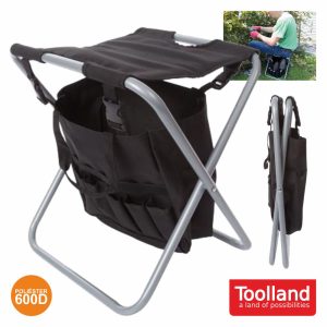 Banco Dobrável C/ 6 Bolsas P/ Jardim E Garagem TOOLLAND - (GFCHAIR)