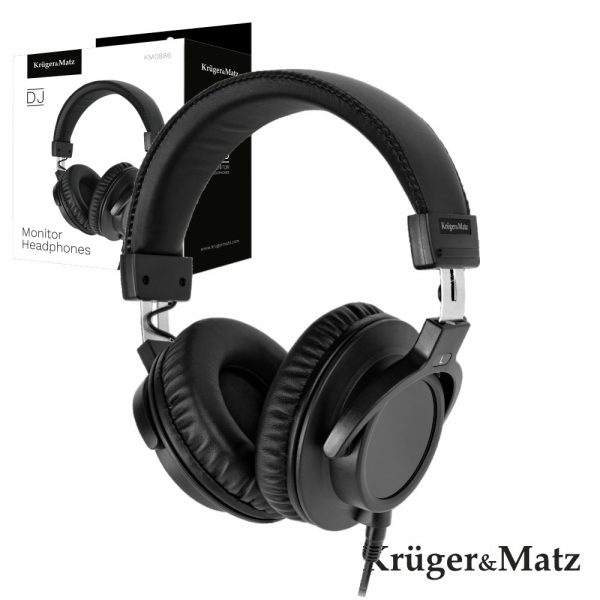 Auscultadores DJ PRO Preto KRUGER MATZ - (KM0886)