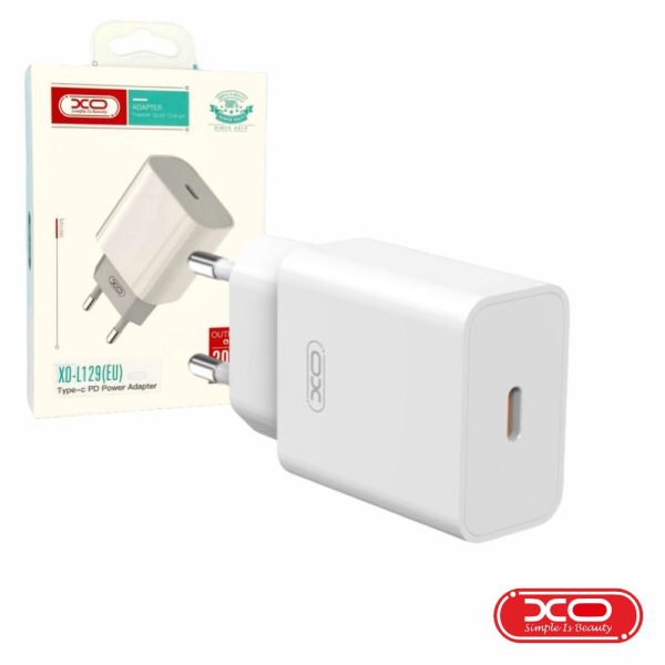 Alimentador USB-C 5V 3A 20W QC+PD XO - (L129)