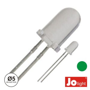 LED 5mm Alto Brilho Verde Jolight - (LL0510G)