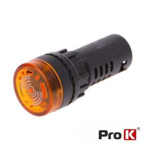 Luz Piloto Redondo De Painel 22mm 220V C/ Besouro Laranja - (LPR220BOR)