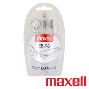 Auscultadores C/ Fios Stereo Branco MAXELL - (MAXFH-EB98W)