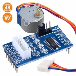 Motor Passo A Passo 5v C/ Controlador 48 Passos Arduino - (MODULE095)