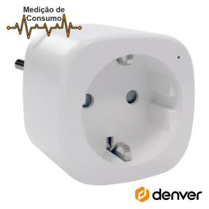 Ficha Elétrica Adaptadora 1x Schuko Inteligente WiFi DENVER - (SHP-100)