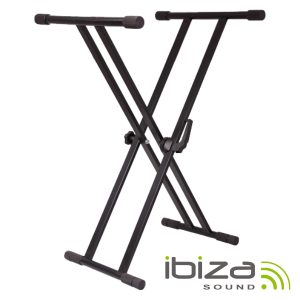 Suporte P/ Teclado Bloqueio Duplo 65-96cm 75kg IBIZA - (SK002)