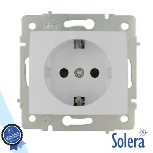 Tomada Elétrica Encastrar 1x Schuko Sem Moldura SOLERA - (SLR-ERP60)