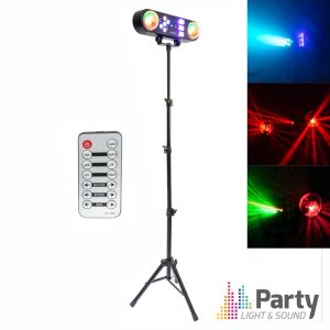 Suporte C/ Projetor ASTRO/WASH/STROBE/LASER RGBW PARTY - (SPINLED)