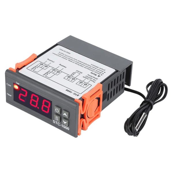 Termostato Digital 220V C/ Besouro E Sonda NTC - (STC1000)