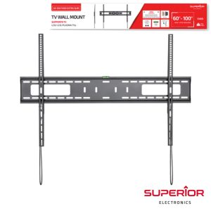 Suporte Lcd/LED 60/100" Fixo Slim Vesa 900/600 75kg - (SUP-60100FIXEDSLIM)