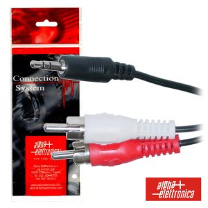 Cabo Jack 3.5mm Macho St / 2-Rca Macho 3m Polybag - (11-3-002/3B)