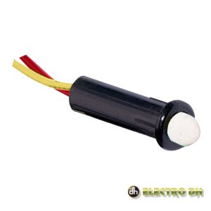 LED Piloto Alto Brilho Intermitente Vermelho 5mm 12V Edh - (12.725/5/R/BK)