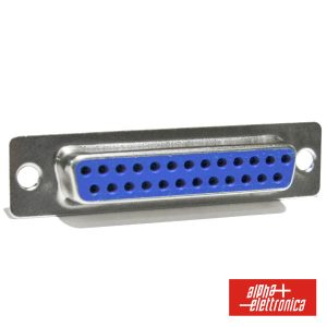 Ficha D-Sub 25p Fêmea P/ Soldar - (63-025)