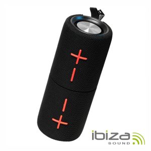 Coluna Bluetooth Portátil Dupla 2x20W USB/SD/AUX TWS IBIZA - (BULLET-TWIN)