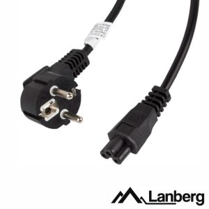 Cabo Alimentação Schuko Macho IEC C5 VDE Fêmea 3m LANBERG - (CA-C5CA-11CC-003)