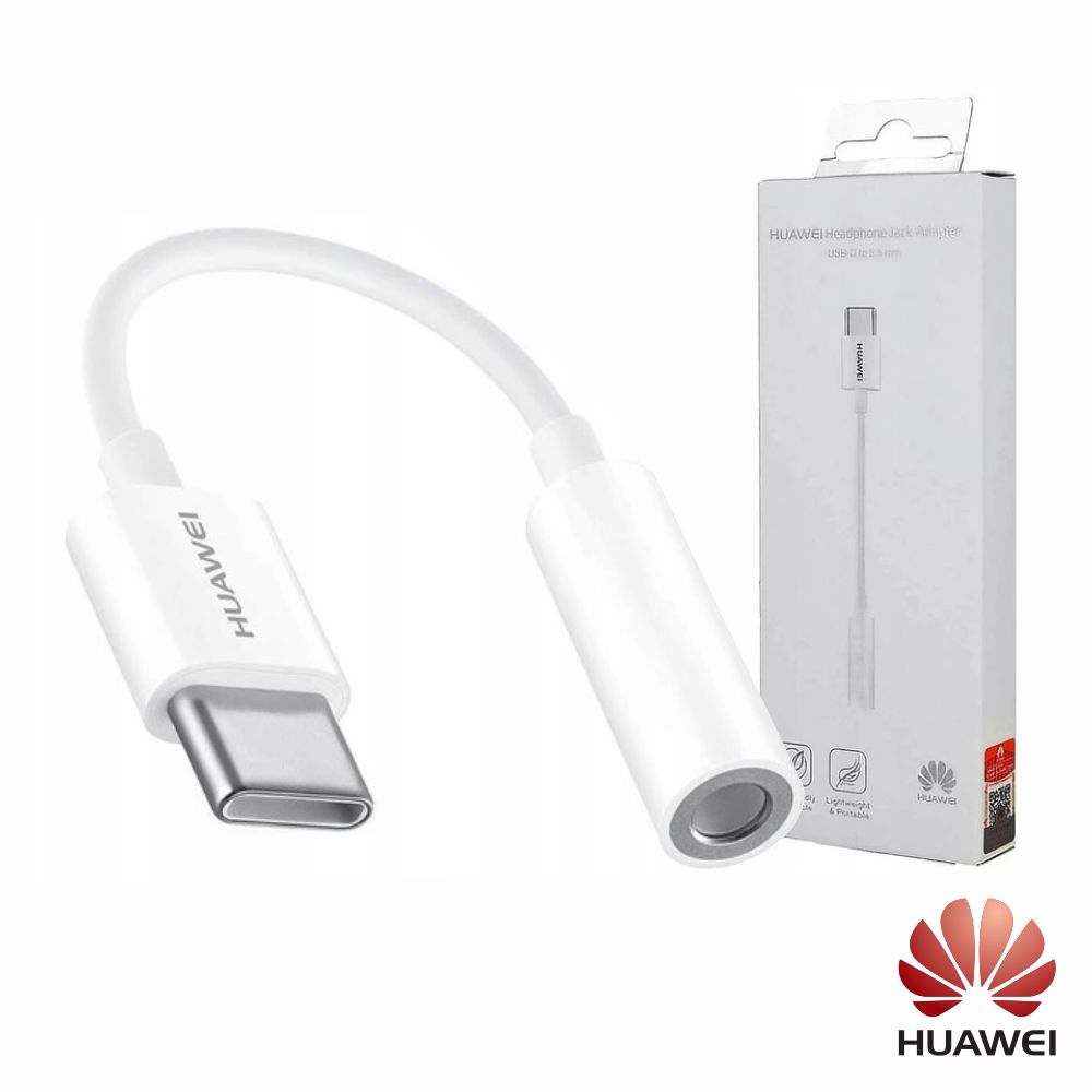 Adaptador USB-C Macho P/ Jack 3.5mm CM20 Branco HUAWEI - (CM20-WH)