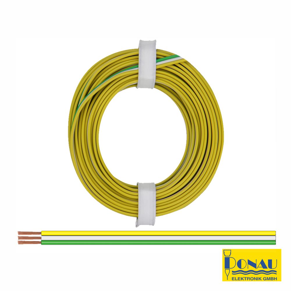 Cabo Eletronica 3 Condutores 2x0.14 5m Donau - (DN318-354)