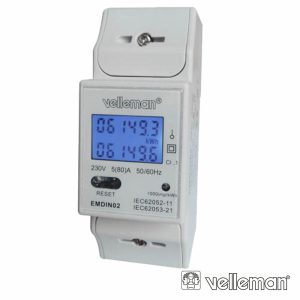 Contador De Energia 230V/16a 2 Módulos P/ Calha Din - (EMDIN02)