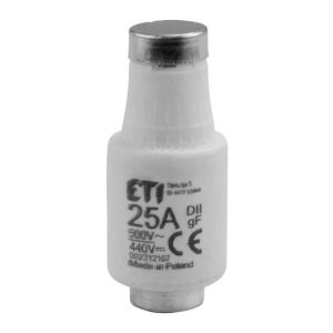 Conjunto de 2x Fusíveis Cerâmicos D02 25A 500V VIRONE - (FLI-01(DII)/25/2)