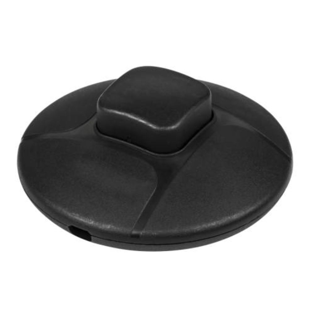Interruptor De Pé 2A 250V Redondo Preto - (IPE-BK)