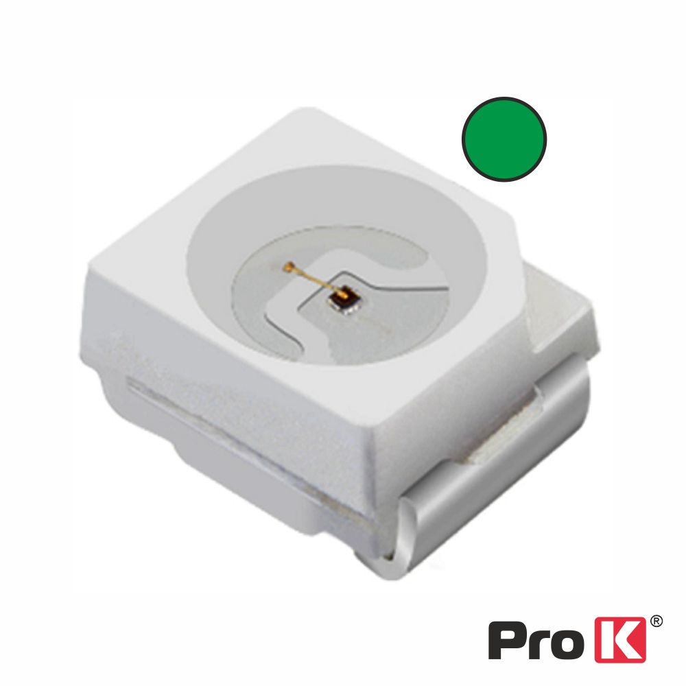 LED SMD 3528 Verde PROK - (LSMD3528-G)