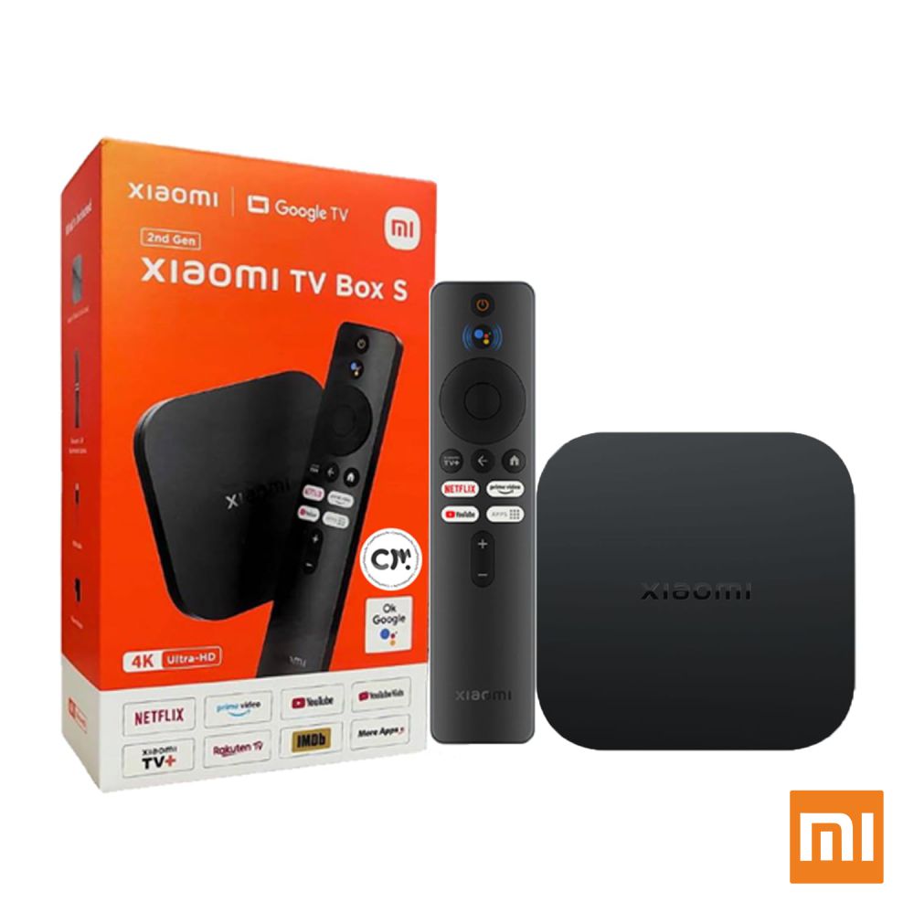 Box Smart TV 4K Mi Box S 4K 2Gb+8GB Wifi/BT 2nd Gen XIAOMI - (MDZ-28-AA)