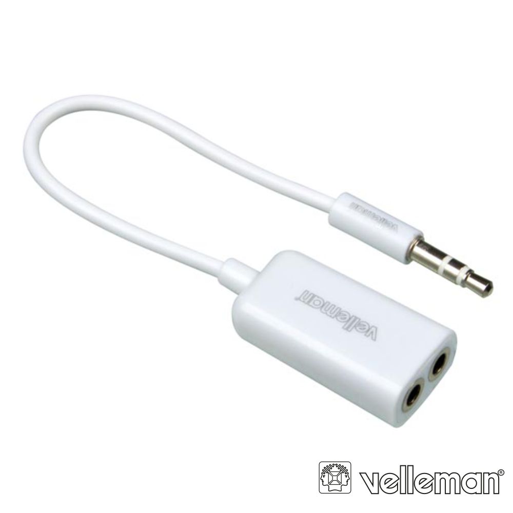 Cabo Adaptador Jack 3.5mm Macho 3P P/ 2 Jack 3.5mm Fêmea - (PCMP54)