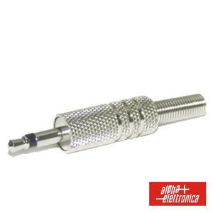 Ficha Jack 3.5mm Macho C/ Proteção Mola Mono - (11-10)