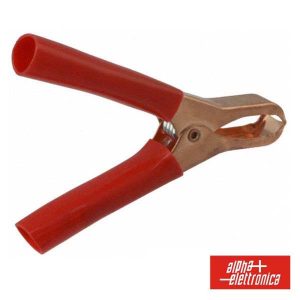 Pinça Crocodilo 80A Vermelha - (21-7)