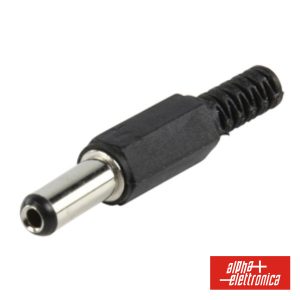 Ficha Alimentação DC Fêmea EIAJ-02 Guarda Cabo 1.7mm - (28-54)