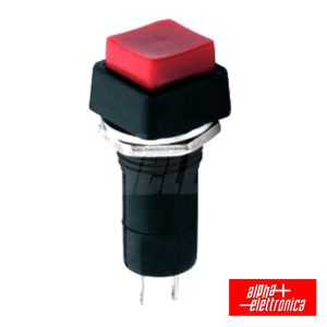 Interruptor Pressão Quadrado Normalmemte Aberto Vermelho - (330-016)