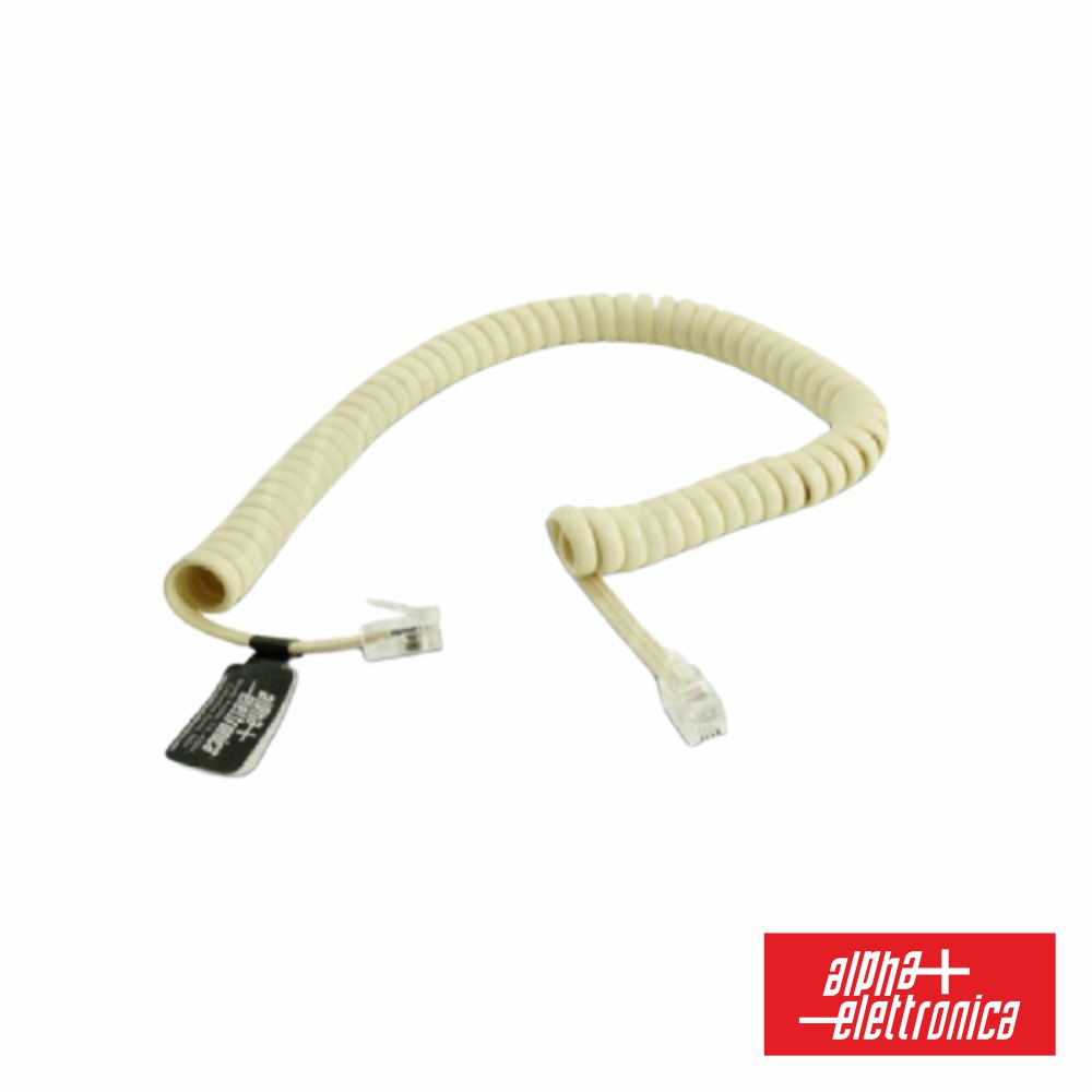 Cabo Telefone 4p4c Espiral Marfim 2.1m - (94-720AB)
