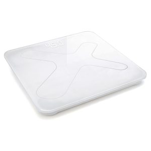 Balança Corporal 180kg Digital Vidro Branco - (BAL-HM-01)