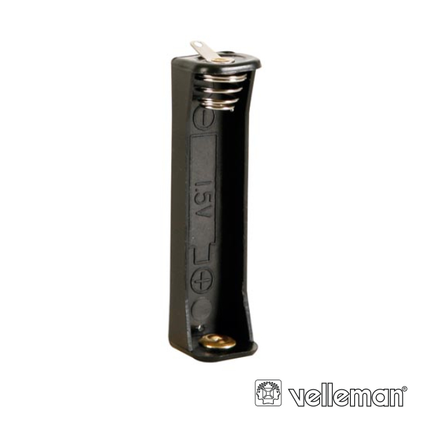 Suporte P/ 1 Pilha AAA C/ Terminais P/ Soldar VELLEMAN - (BH411D)