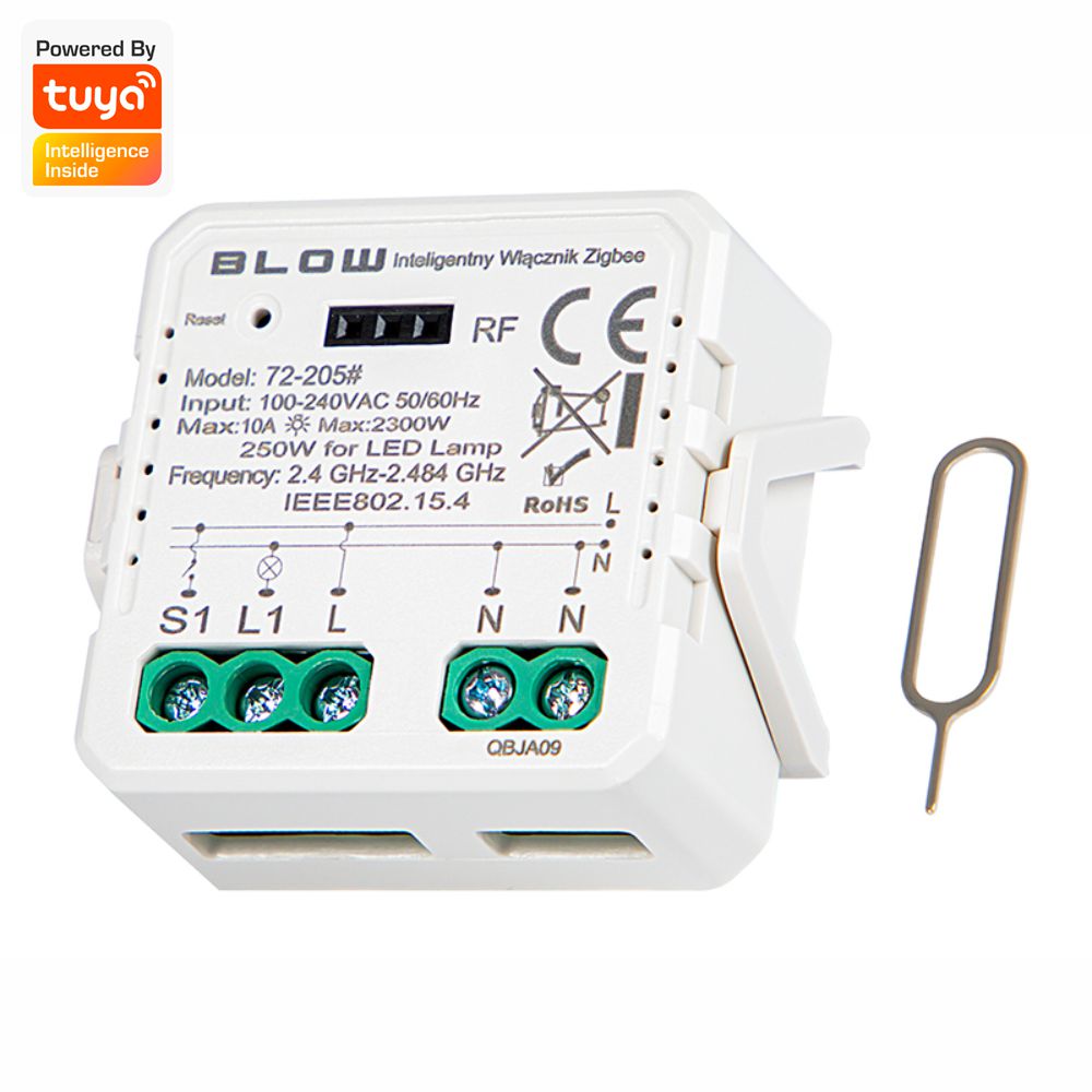 Módulo Relé 1 Canal 2300W 10A WIFI ZIGBEE TUYA - (BLSH250)