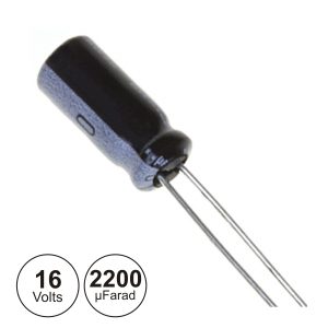 Condensador Electrolitico 2.200uF 16V 105º - (CE2200-16)