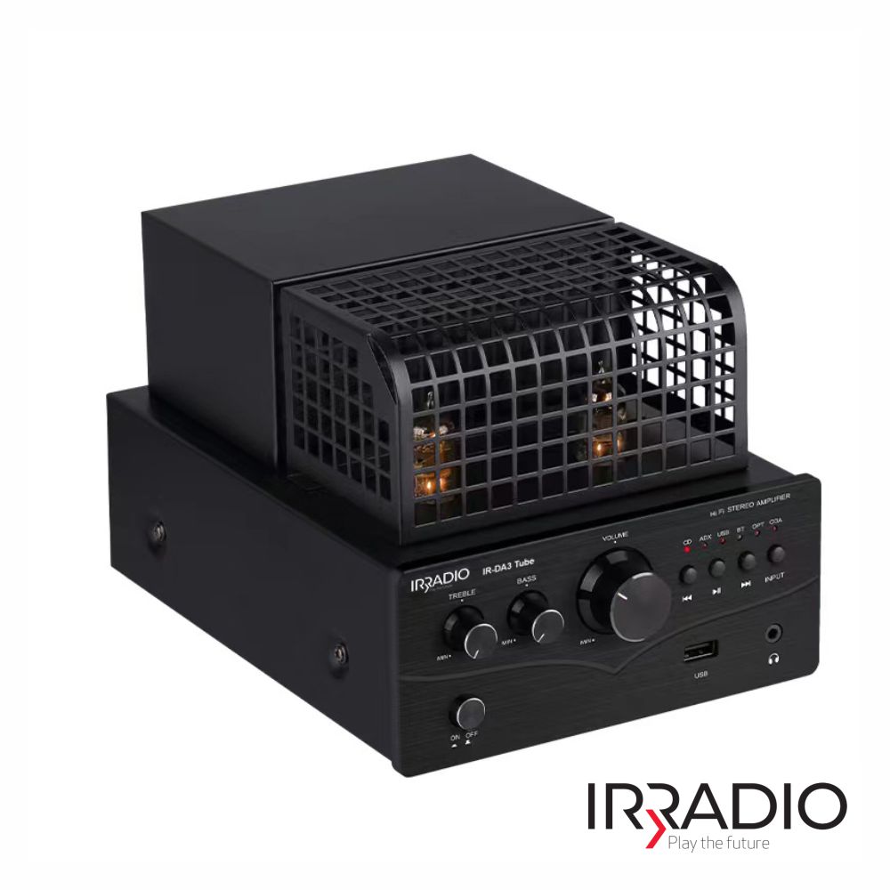 Amplificador A Válvulas 2x25W Vintage USB/AUX IRRADIO - (IR-DA3)
