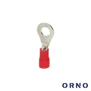 Terminal Redondo Isolado 1mm 100x Vermelho ORNO - (OR-KK-8102/1/4)