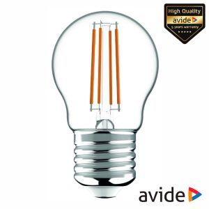 Lâmpada LED E27 Globo Filamento 4.5W 230V 3000K 470lm AVIDE - (ABLFMG27WW-4.5W)