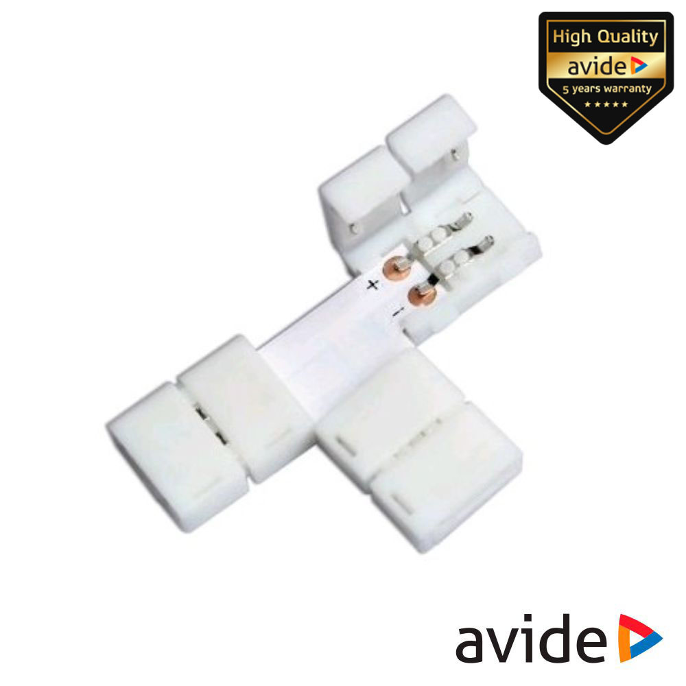 União P/ Fita LEDS Monocor IP20 T AVIDE - (ABLS12V-T-CON-02)