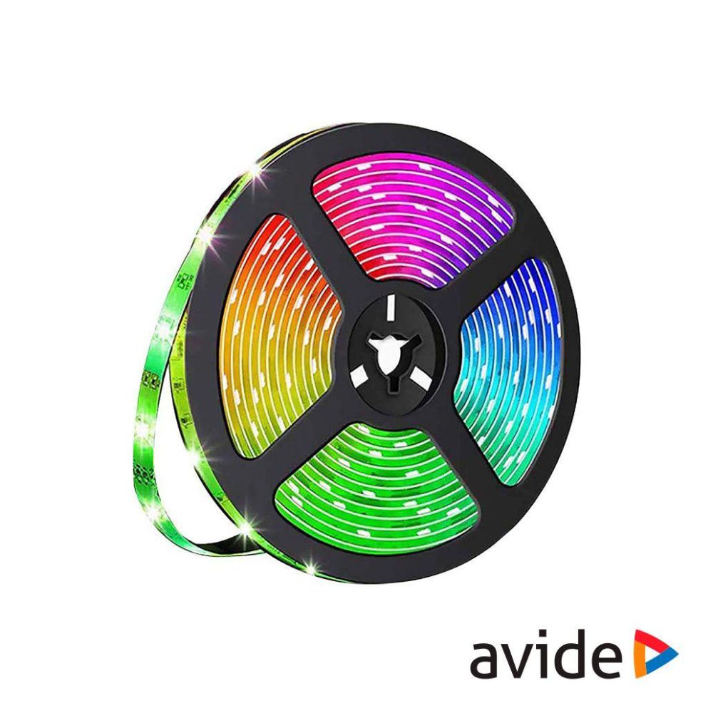 Kit Fita 150 LEDS RGB 12V 5m IP65 WIFI+ IR TUYA AVIDE - (ABLSBL30RGB-WIFIIR)