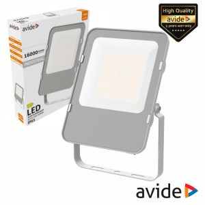 Foco LED Industrial 100W 230V 4000K 16000lm Cinza IP65 AVIDE - (AILFLNW-100W)