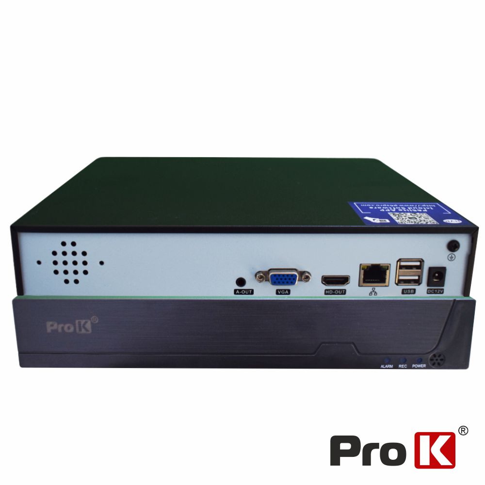 Vídeo-Gravador Digital 9 Canais H264 Ethernet PROK - (NVR16BK)