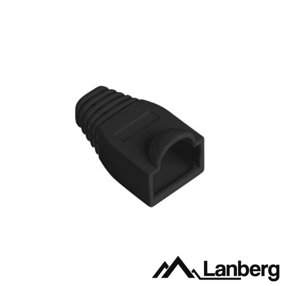 Capa Protectora P/ Conector RJ45 x100 Preto LANBERG - (PLB-1000-BK)