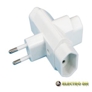 Ficha Elétrica Adaptadora 3x Schuko EDH - (36.047/P)