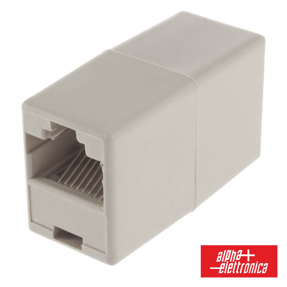 Ficha Adaptador RJ45 8p8c Fêmea / Fêmea - (94-413)