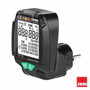 Testador de Tomadas Schuko 230V AC C/ RCD C/ LCD JOIN - (98-852)