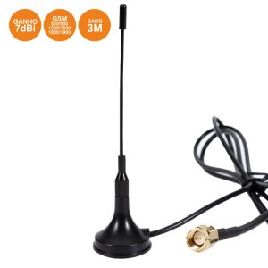 Antena Amplificada 7dbi P/ Gsm 900/1800mhz - (ANTGSM673)