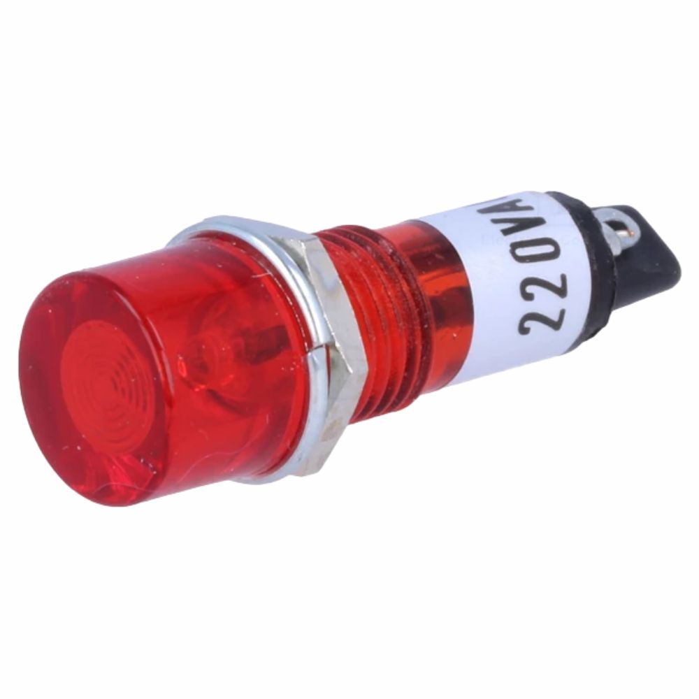 Luz Piloto Redondo Vermelho 10mm 220V - (DRDF220RD)